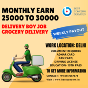 Job Requirement for Delivery Boy Grocery Delivery In Delhi